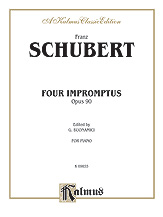 Four Impromptus, Op. 90 piano sheet music cover